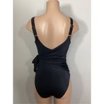 New. HAH (Hot As Hell) black wrap one piece swimsuit. Large. Retails $189 Photo 7