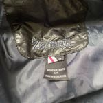 Zermatt black winter puffer coat with faux fur Photo 7