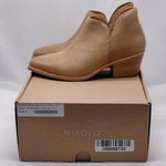 $228 Nisolo Mia Ankle Bootie Women’s 8.5 Tan Leather Western Chunky Block Heel Photo 0