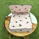 Kate Spade New ‎ Staci Square top handle pineapple crossbody bag pink multi Photo 7