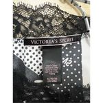 Victoria's Secret  Black Silver Hearts Tank Top Cami Pajama Top Shirt Size XL Photo 7