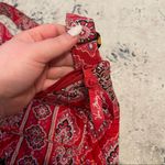 Vera Bradley  Red Bandana Quilted Adjustable Cross Body Bag Photo 3