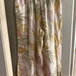 Tahari  Linen Wide Leg Pants with Leaf Print Photo 0