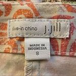 J Jill Live In Chino Floral‎ Tropical Pencil Skirt Pink Size 8 Photo 2