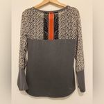 Maurice's  Small Gray top with‎ super cute designs long sleeve Photo 2