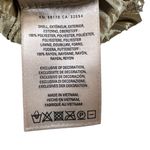 Maeve Anthropologie  Metallic Silver Gold Accordion Pleat Midi Skirt Size 4 Photo 10