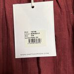 One Teaspoon NWT  Tahitian Pearl Off Shoulder Raw Hem Top - Bordeaux Photo 3