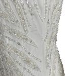 Lulus Glamourous Ever After White Sequin Beaded Backless Maxi Dress Women’s Sz M Photo 6