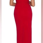 XScape NWT  Ruched Slit Evening Dress Gown in Red Size 10 Photo 1