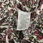 Umgee  Boho Floral Tunic Dress Ruffle Hem Tassel Tie Peasant Blouse Small Photo 5