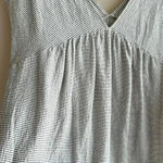 Lucky Brand Striped Flowy Peasant Blouse, Black and White Top, Size Medium Photo 15