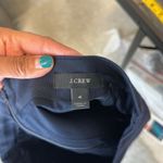 J.Crew cotton navy blue lace accents short skirt garden graduation size 4 Photo 4