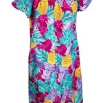 Hilo Hattie Vintage Pineapple Tropical Hawaiian Print Colorful Mumu Dress Size L Size L Photo 1