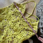 Lovers + Friends LOVERS + FRIENDS Bellini Dress Lace Eyelet In Sunshine Yellow Size Large Photo 8