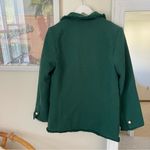 VICI  Holiday Hunter Green Pearl Double Breasted Tweed Blazer Jacket Large Photo 6