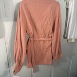 Nordstrom  Peach Long Sleeve Wrap Top Size Medium NWT Photo 5