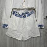 ONIA NWT  Gia Romper Cover-Up Tropical Palm Leaves Print Cotton size XS NEW Photo 4