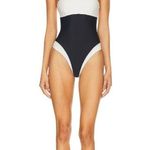 Lovers + Friends  Moani Strapless One Piece in Black & White X-Large New swim Photo 6