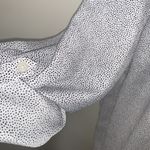 Carolina belle  Montreal woman plus size 3X white with black dots blouse v neck Photo 2