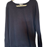 Threads 4 Thought 100% Organic Cotton Black Long Sleeve Top Size Large Eco Friendly Minimalist Photo 0