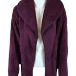Koolaburra by Ugg  Sherpa Fleece Shawl Collar Women's Cardigan XXL Wine Burgundy Photo 0