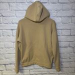 Topshop  Hoodie Quarter Zip Hooded Sweatshirt Tan Size 0-2 Photo 7