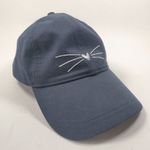 J.Crew Navy with Silver Cat Whisker Embroidery Dad Hat Baseball Cap Photo 0
