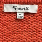 Madewell Knit Oversized Balloon Sleeves V Neck Wool Blend Sweater Size XL Photo 6
