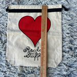 Brighton   Travel Bag  Draw Strings- 100% Cotton Heart Photo 3