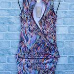 Savee Couture Laguna Beach watercolor dress size XS NWT Blue Photo 0