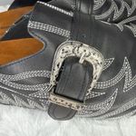 Rose In Good Faith Dark Cowboy Mule Black Leather Size 39 NWOT Photo 5