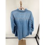 ASOS Curve Women’s Long Sleeve Button Down Denim Jean Shirt Size 14 100% cotton Photo 11