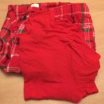 Womens 2Pc plaid pj top & pants set Red Size Small/Medium Photo 1
