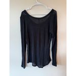 Intimately by Free People Cabin Fever Layering Top Women L Black Viscose Stretch Size L Photo 1