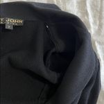 St. John Collection ST. JOHN BASICS Black Santana Knit Long Sleeve Gold Buttons Blazer Size‎ 2 Photo 13