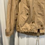 a.n.a NWT  Size S Khaki Tan Zip Up Adjustable Utility Jacket Removable Fur Hood Photo 5