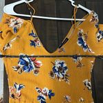 Kendall + Kylie  Gold Floral Romper Size Small Photo 5