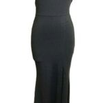 Miss Avenue Halter Open Back Gold Chain Drop Sexy Gown Black Size Medium NWT Photo 1