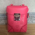 MCM   Calfskin Ottomar Monogram Mini Soft Berlin Crossbody Teaberry Photo 1