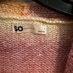 Sonoma SO New Slouchy Button Front Cardigan Pink Ombre Oversized Large Photo 2