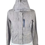 Nike 6.0 Striped Zip Up Hooded Jacket Blue White Size XSmall Photo 7