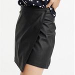 Abercrombie & Fitch NWT Faux Leather Black Wrap Skirt - Sz S ππ Photo 1