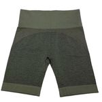 Med. 2pc Seamless Sports Bra & Fitness Shorts Green Photo 6