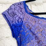 Bisou Bisou Two Toned Lace Short Sleeve Dress 10 Photo 1