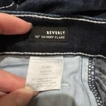 Veronica Beard  Beverly 10" Skinny Flare Jeans Dark Wash Button Front Western Photo 5