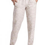 Athleta Cabo Tide Linen Jogger Neutral Camouflage Camo Women's Size 6 NWT Photo 0