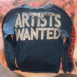 Free City artists wanted super vintage long sleeve print navy blue sustainable t shirt Photo 5
