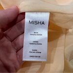 Misha Dawn Italian Straw Yellow Dress US 2 Photo 6