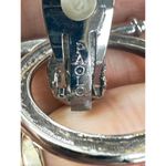 Gucci Vtg Signed Paolo  Rare Horse Bit Hoop Signed Door Knocker Earrings Silver Photo 5