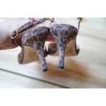 Stuart Weitzman Leopard Print Suede Slingbacks Pumps Kitten Heels Size 6 Photo 6